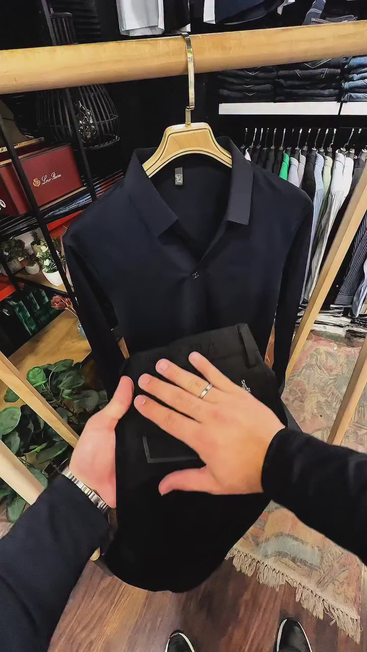 DG  Siyah Gömlek & Prada Siyah Pantolon Takım